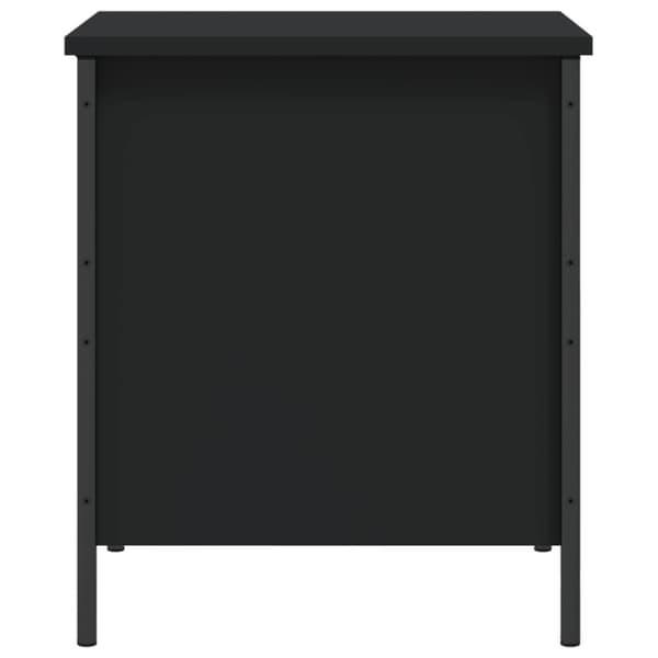 vidaXL opbevaringsbænk 40x42,5x50 cm konstrueret træ sort