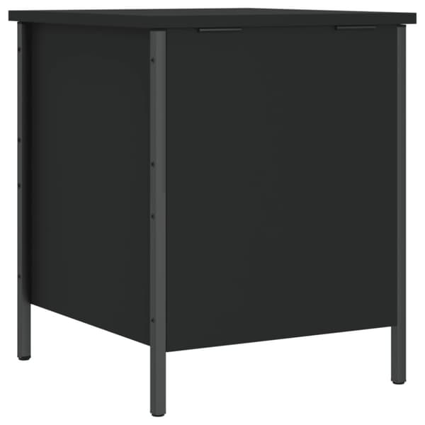 vidaXL opbevaringsbænk 40x42,5x50 cm konstrueret træ sort
