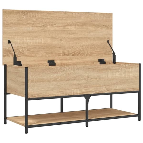 vidaXL Säilytyspenkki Sonoma-tammi 100x42,5x47 cm tekninen puu