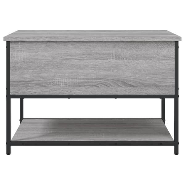 vidaXL opbevaringsbænk 70x42,5x47 cm konstrueret træ grå sonoma-eg