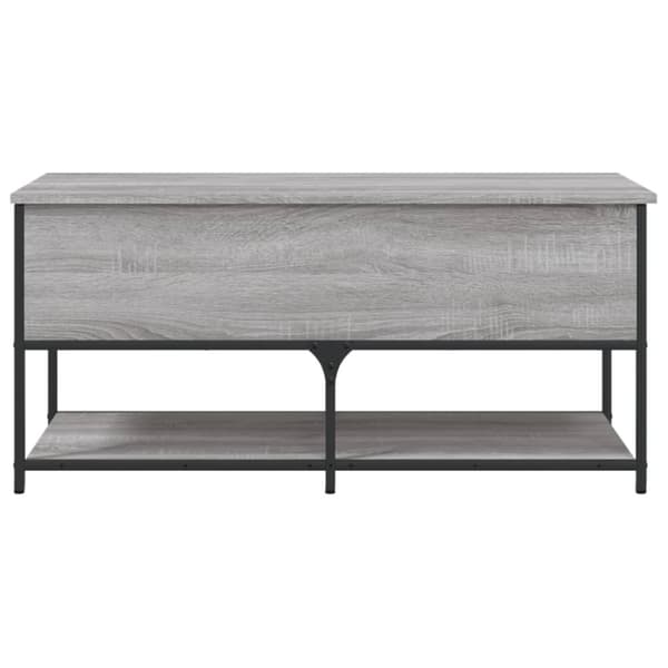 vidaXL Förvaringsbänk grå sonoma 100x42,5x47 cm konstruerat trä
