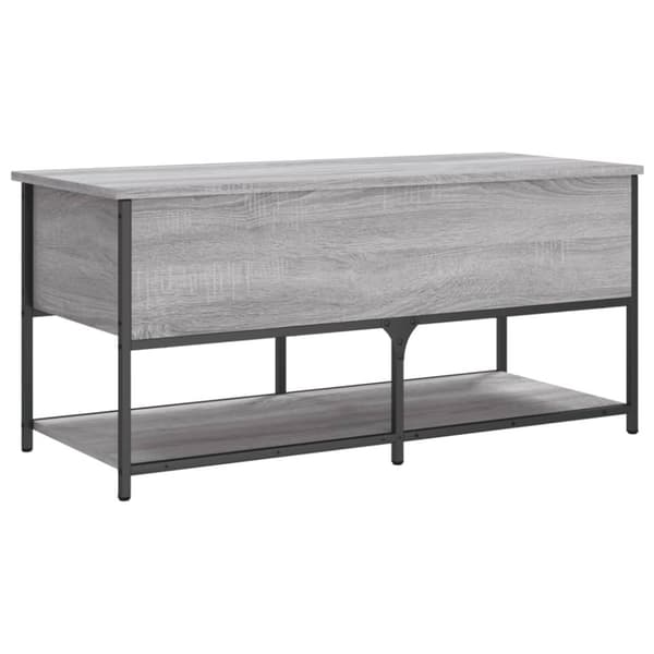vidaXL Förvaringsbänk grå sonoma 100x42,5x47 cm konstruerat trä