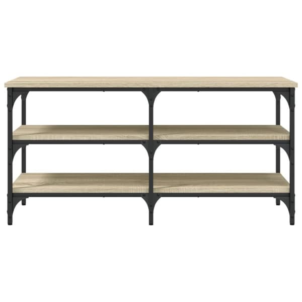 vidaXL Skobänk sonoma-ek 100x38,5x49 cm konstruerat trä