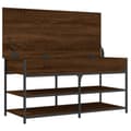 Miniatyrbillede 5 af 11: vidaXL skobænk 100x42,5x50 cm konstrueret træ brun egetræsfarve