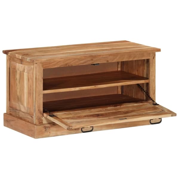 Skobänk 85x40x45 cm massivt akaciaträ