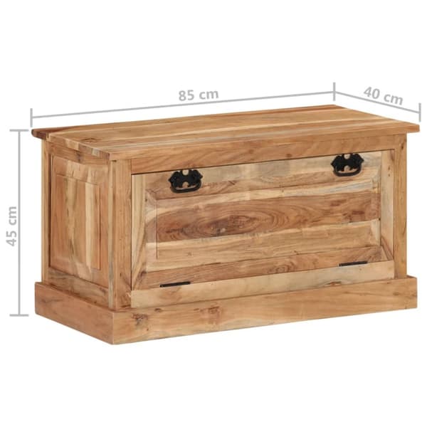 Skobänk 85x40x45 cm massivt akaciaträ