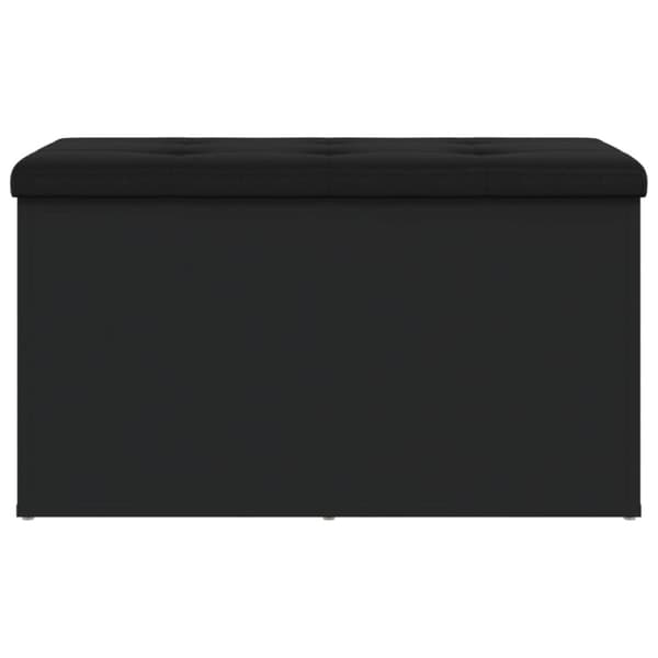 opbevaringsbænk 82x42x45 cm konstrueret træ sort
