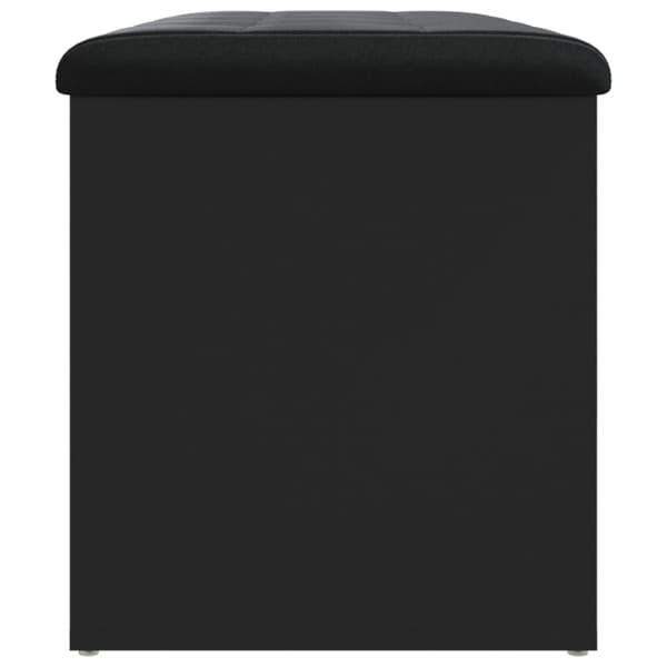 opbevaringsbænk 82x42x45 cm konstrueret træ sort