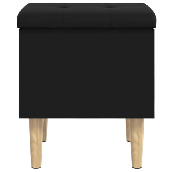 opbevaringsbænk 42x42x46 cm konstrueret træ sort