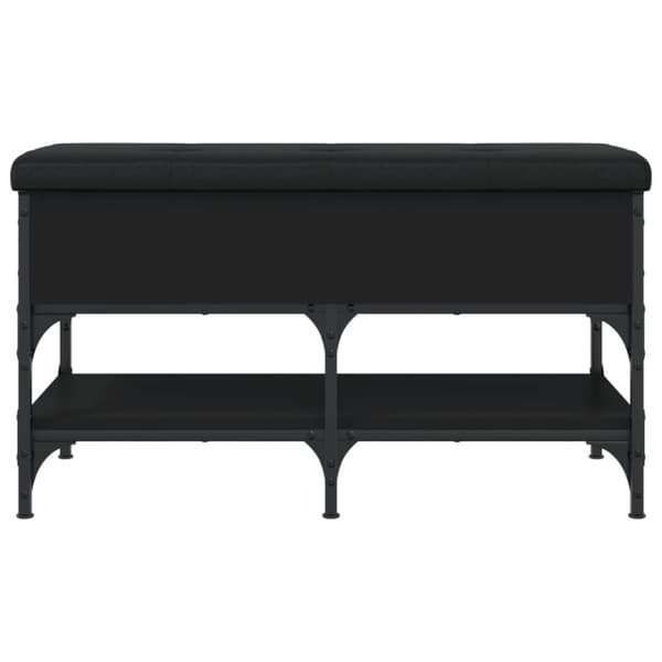 skobænk 82x42x45 cm konstrueret træ sort