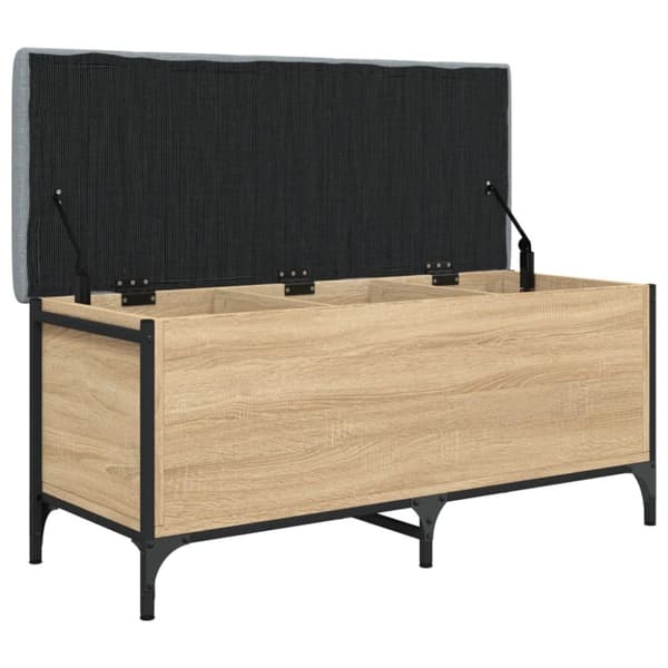 Penkki säilytystilalla, Sonoma tammi, 102x42x45 cm