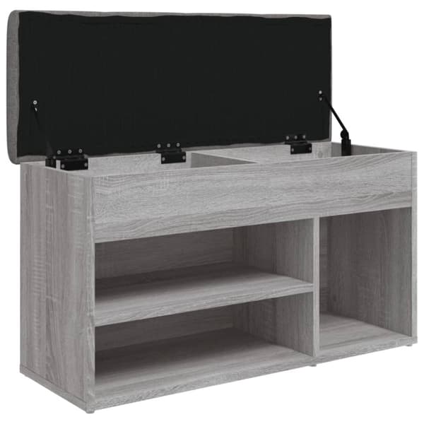 Kenkäpenkki, harmaa Sonoma tammi, 82x32x45,5 cm