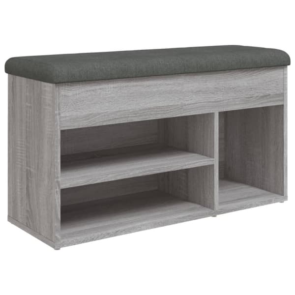 Kenkäpenkki, harmaa Sonoma tammi, 82x32x45,5 cm