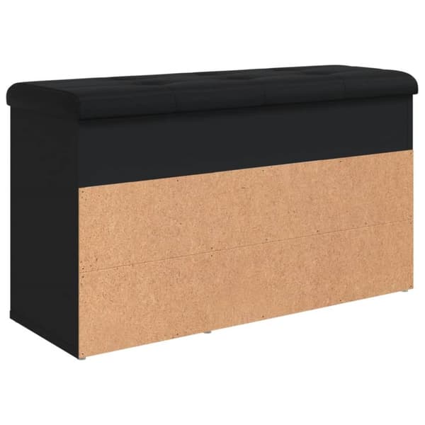 Kenkäpenkki, musta, 82x32x45,5 cm, puupohjainen materiaali