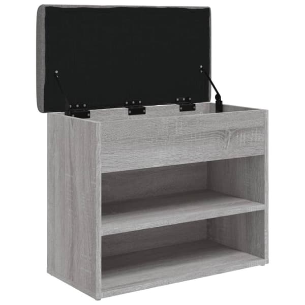 Kenkäpenkki, harmaa Sonoma tammi, 62x32x50 cm