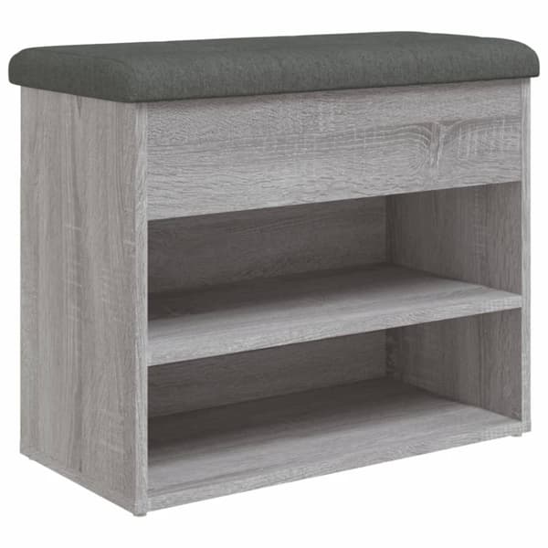 Kenkäpenkki, harmaa Sonoma tammi, 62x32x50 cm