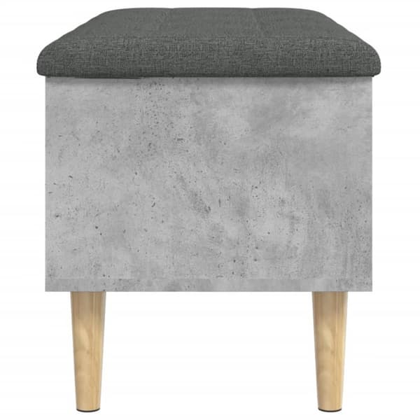 skobænk 82x42x46 cm konstrueret træ betongrå