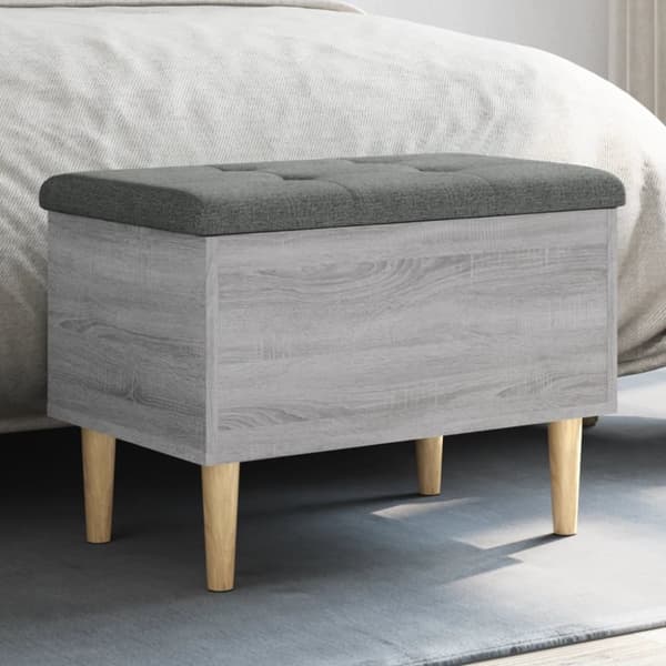 Säilytyspenkki harmaa Sonoma 62x42x46 cm tekninen puu