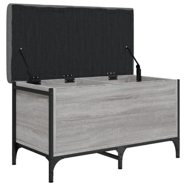 skobænk 82x42x45 cm konstrueret træ grå sonoma-eg