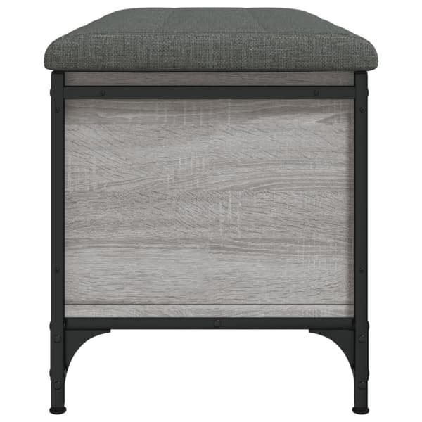 skobænk 82x42x45 cm konstrueret træ grå sonoma-eg