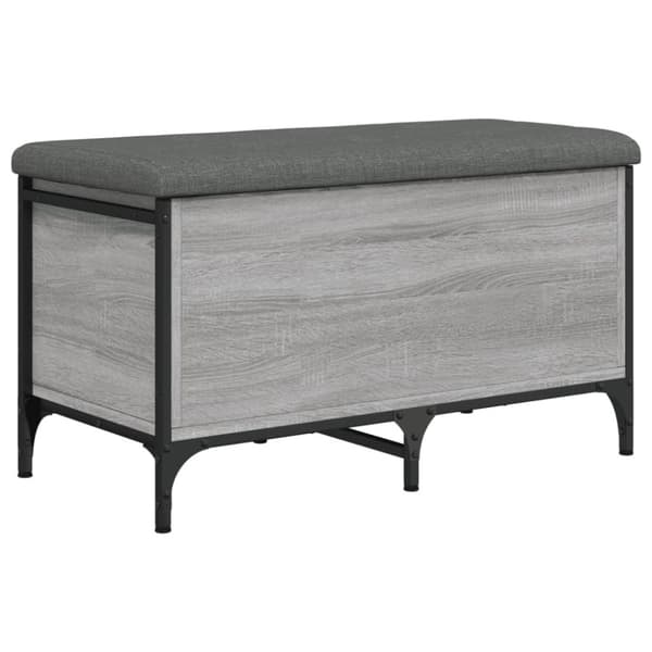 skobænk 82x42x45 cm konstrueret træ grå sonoma-eg