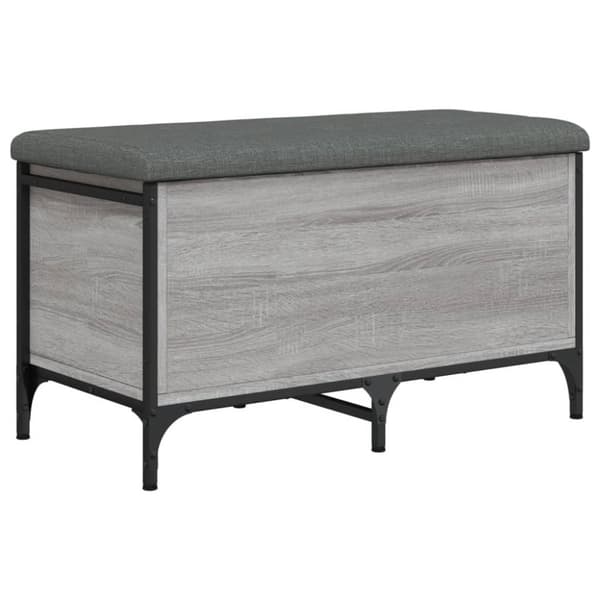 skobænk 82x42x45 cm konstrueret træ grå sonoma-eg