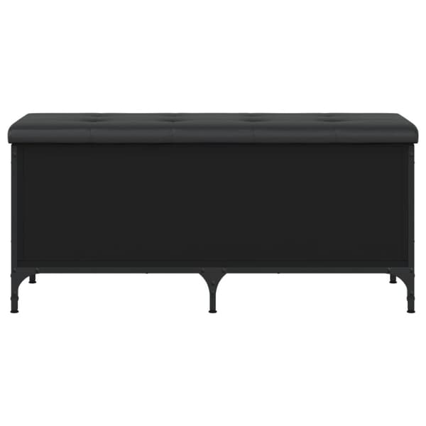 Penkki säilytystilalla, musta, 102x42x45 cm