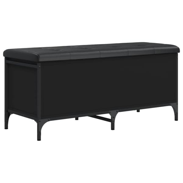 Penkki säilytystilalla, musta, 102x42x45 cm