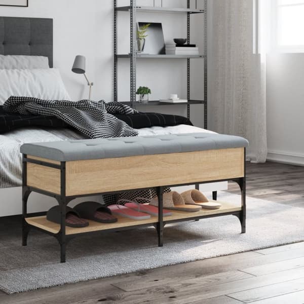 Kenkäpenkki, Sonoma tammi, 102x42x45cm, puupohjainen materiaali