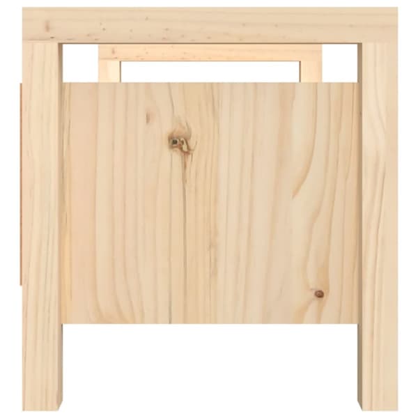 vidaXL entrébænk 80x40x43 cm massivt fyrretræ -  Opbevaringsbænke