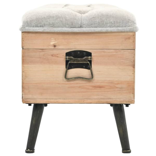 vidaXL Säilytyspenkki 110 cm täysi kuusi -  Eteis- & säilytyspenkit