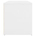 Miniatyrbillede 8 af 9: vidaXL entrébænk 80x40x45 cm spånplade hvid -  Opbevaringsbænke