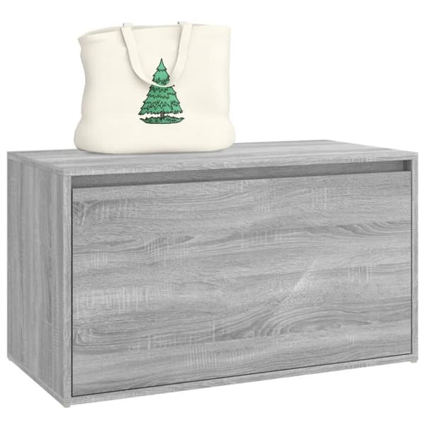vidaXL Eteisen penkki 80x40x45 cm harmaa Sonoma tekninen puu -  Eteis- & säilytyspenkit