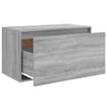 Pikkukuva 8 / 10: vidaXL Eteisen penkki 80x40x45 cm harmaa Sonoma tekninen puu -  Eteis- & säilytyspenkit