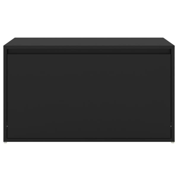 vidaXL entrébænk 80x40x45 cm spånplade sort -  Opbevaringsbænke