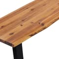 Pikkukuva 5 / 7: vidaXL Penkki kiinteä akaasiapuu 160 cm -  Eteis- & säilytyspenkit