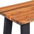 Pikkukuva 6 / 7: vidaXL Penkki kiinteä akaasiapuu 160 cm -  Eteis- & säilytyspenkit
