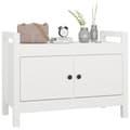 Pikkukuva 9 / 10: vidaXL Eteisen penkki valkoinen 80x40x60 cm täysi mänty -  Eteis- & säilytyspenkit