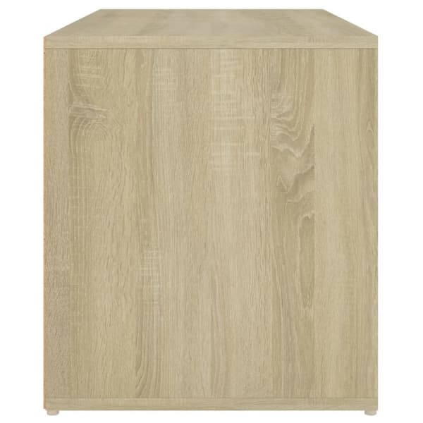 The Living Store entrébænk 80x40x45 cm spånplade sonoma-eg - Opbevaringsbænke