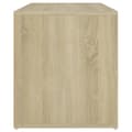 Miniatyrbillede 8 af 9: The Living Store entrébænk 80x40x45 cm spånplade sonoma-eg -  Opbevaringsbænke