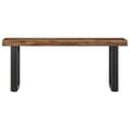 Pikkukuva 3 / 11: The Living Store Penkki 110 cm uusiokäytetty puu ja teräs -  Eteis- & säilytyspenkit