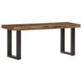 Pikkukuva 11 / 11: The Living Store Penkki 110 cm uusiokäytetty puu ja teräs -  Eteis- & säilytyspenkit