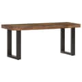 Pikkukuva 2 / 11: The Living Store Penkki 110 cm uusiokäytetty puu ja teräs -  Eteis- & säilytyspenkit