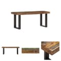 Pikkukuva 1 / 11: The Living Store Penkki 110 cm uusiokäytetty puu ja teräs -  Eteis- & säilytyspenkit