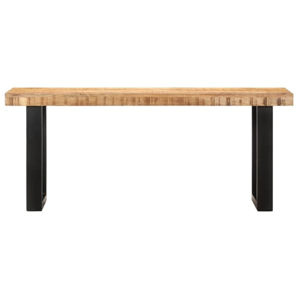 Eteis- & säilytyspenkit - Living Penkki 110 cm karkea mangopuu ja teräs