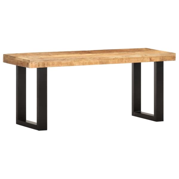 Eteis- & säilytyspenkit - Living Penkki 110 cm karkea mangopuu ja teräs