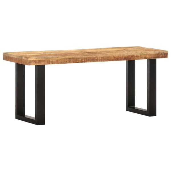 Eteis- & säilytyspenkit - Living Penkki 110 cm karkea mangopuu ja teräs