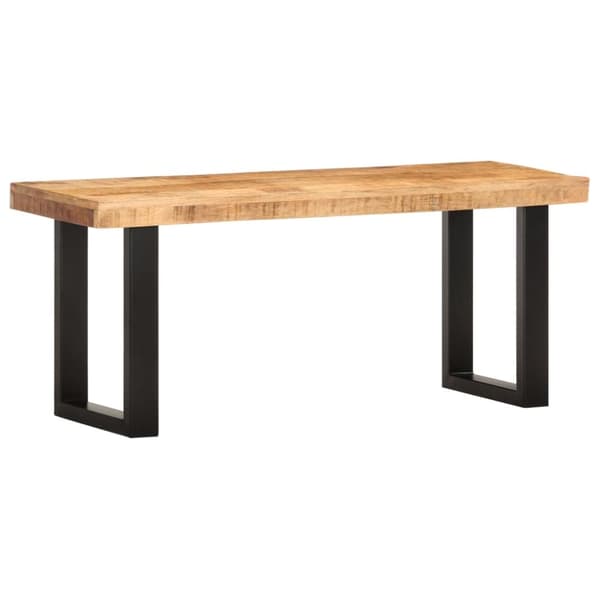 Eteis- & säilytyspenkit - Living Penkki 110 cm karkea mangopuu ja teräs
