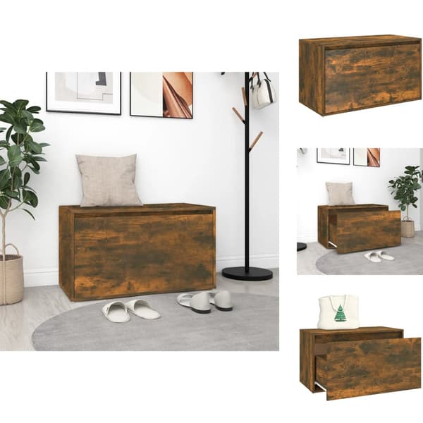 Eteis- & säilytyspenkit - Living Eteisen penkki 80x40x45 cm savutammi tekninen puu