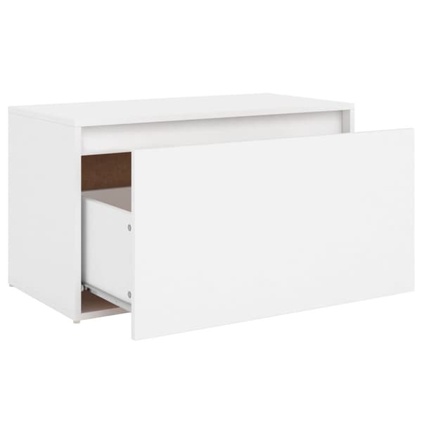 Förvaringsbänkar & hallbänkar - Living Hallbänk vit 80x40x45 cm spånskiva